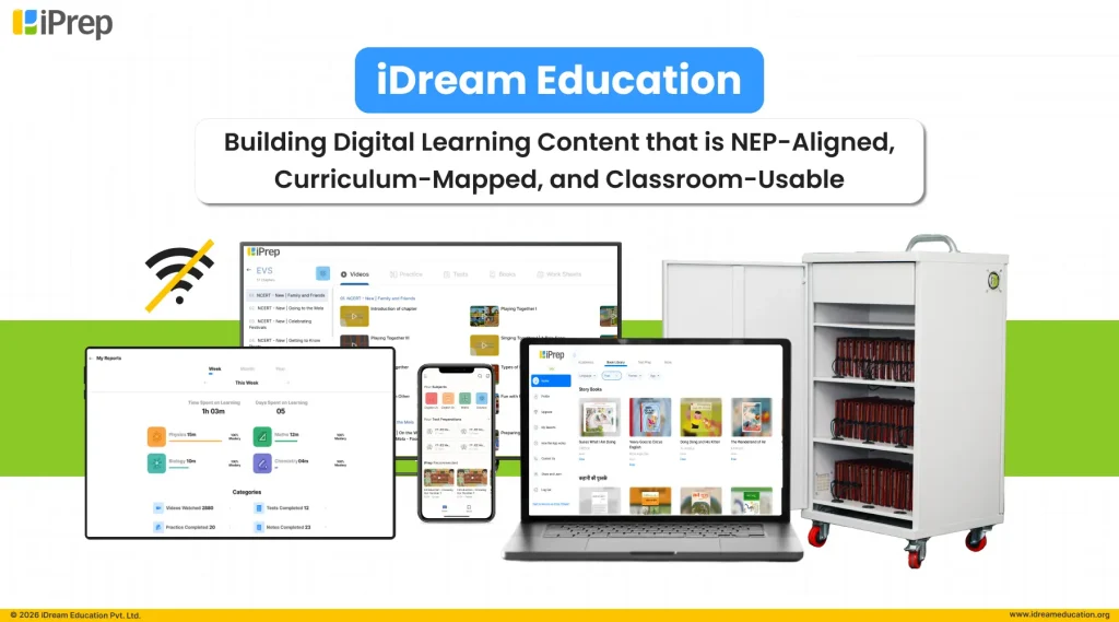 iDream Education – one of the best digital learning content providers in India with NEP-aligned school curriculum content