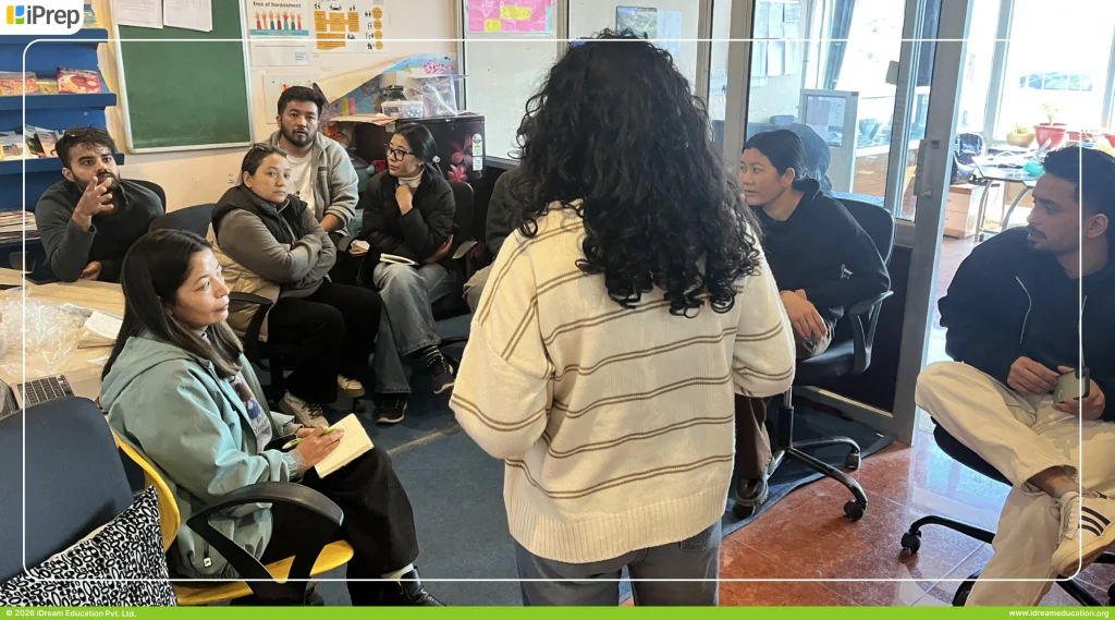 Teacher training session on using iPrep PAL software in an offline adaptive learning model setup in schools
