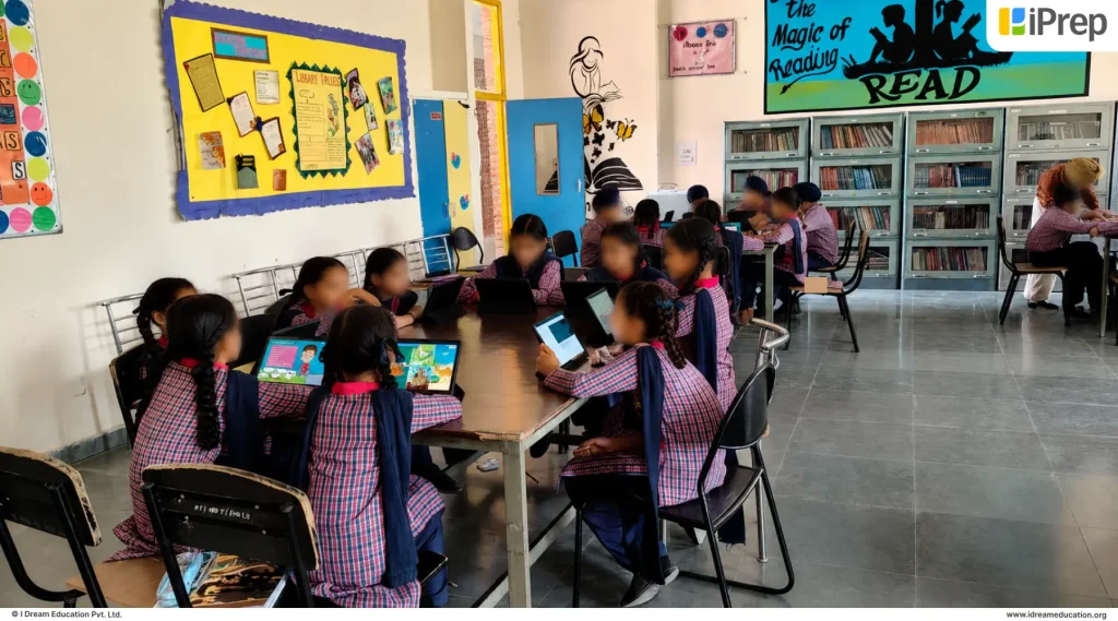 Digital library with PAL learning solution in schools of Punjab, providing students access to digital educational resources.