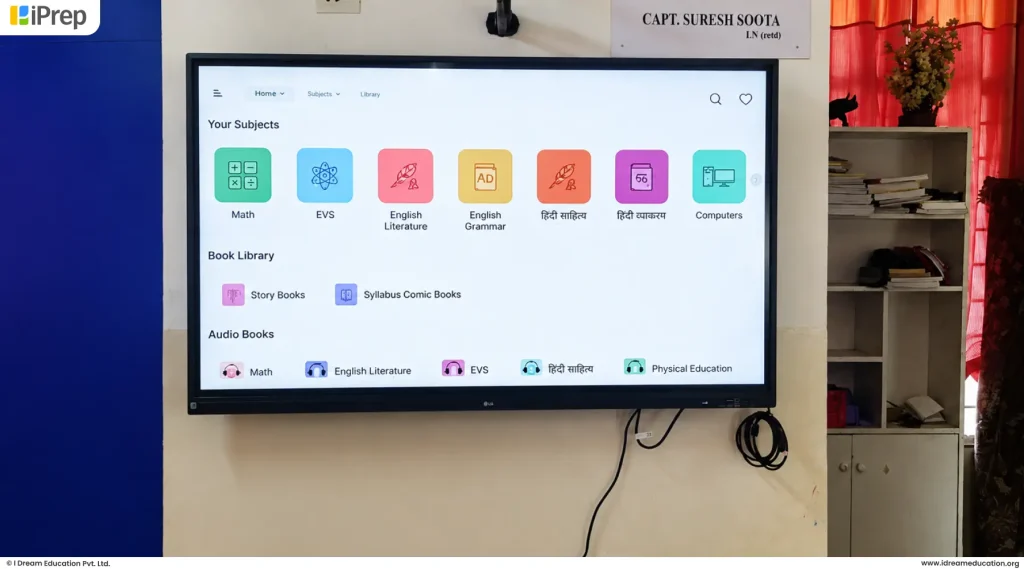 Inclusive smart classroom setup at a learning centre in Delhi