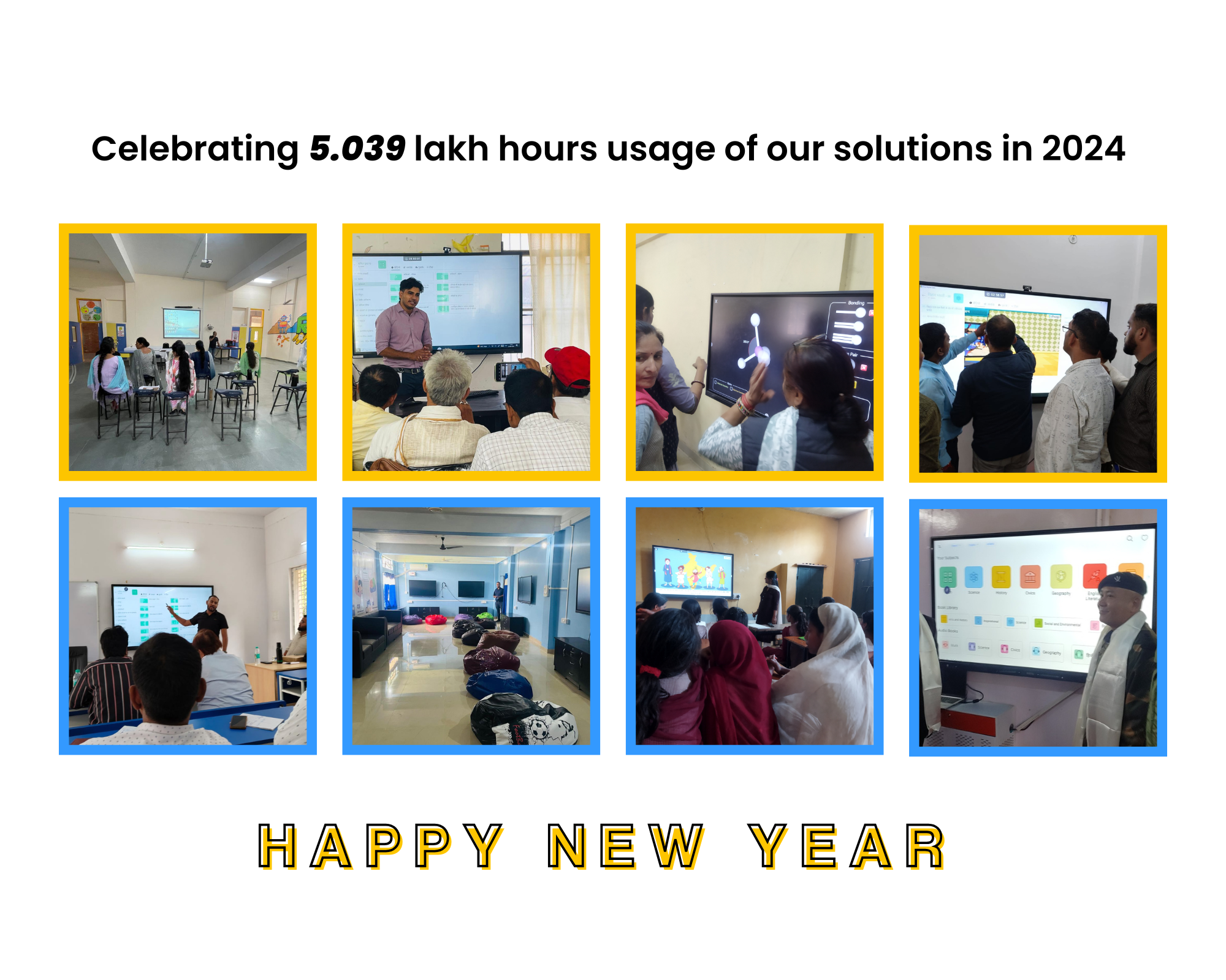 Celebrating 5.039 lakh hours usage of our solutions in 2024