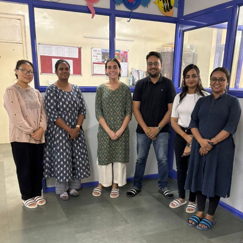 Visit to Learning Center in Delhi run by France-based NGO