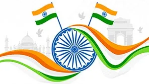76th Republic Day – Indian Flags with Ashoka Chakra